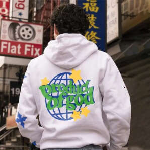 2025 Men's Fleece-Lined Sweatshirt with Letter Print, Kangaroo Pocket, Drawstring, and Printed Hoodie