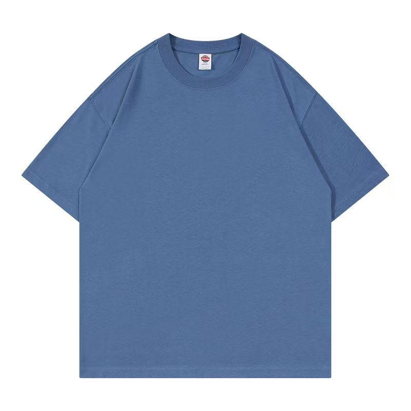Unisex Oversized Navy Crew Neck T-Shirt Short Sleeve Loose Fit Casual Basic Tee for Daily & Streetwear CF21211