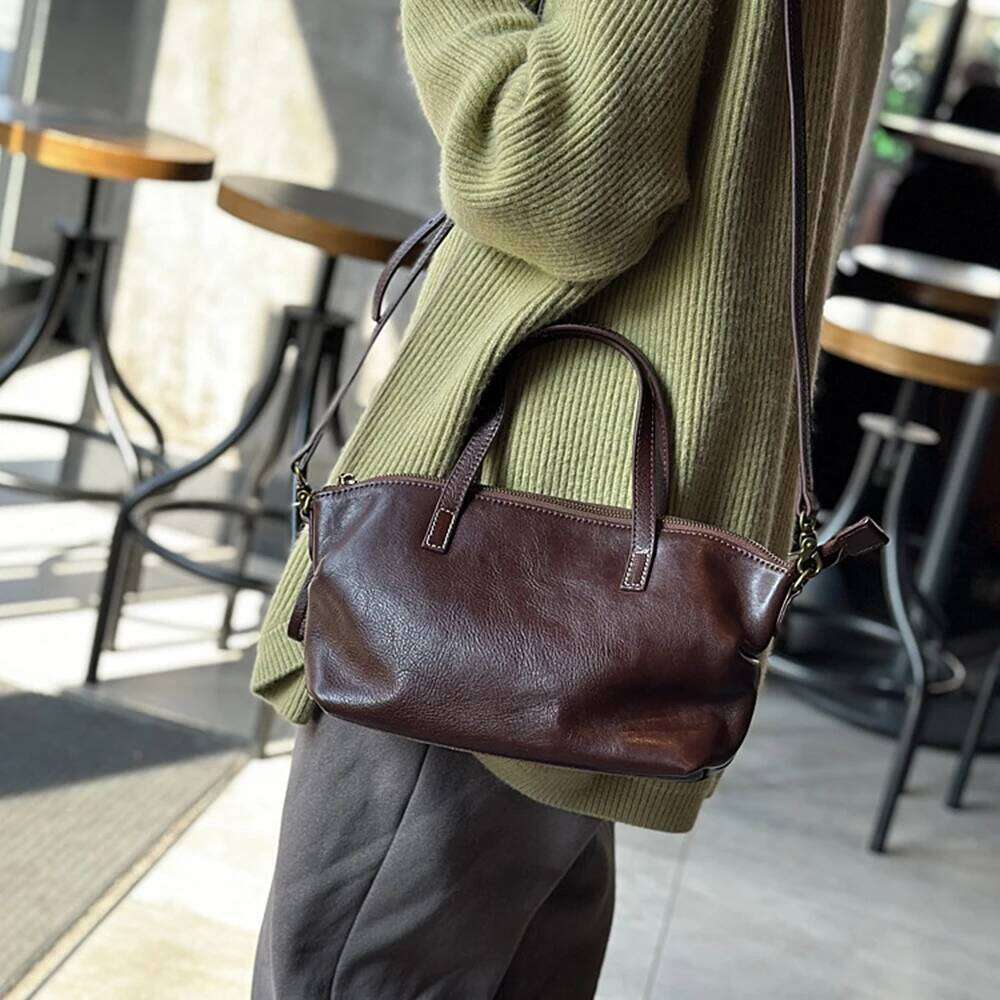 High Quality Cow Skin Shoulder Crossbody Bags For Women Genuine Leather Ladies Handbags Female Designer Tote Sac