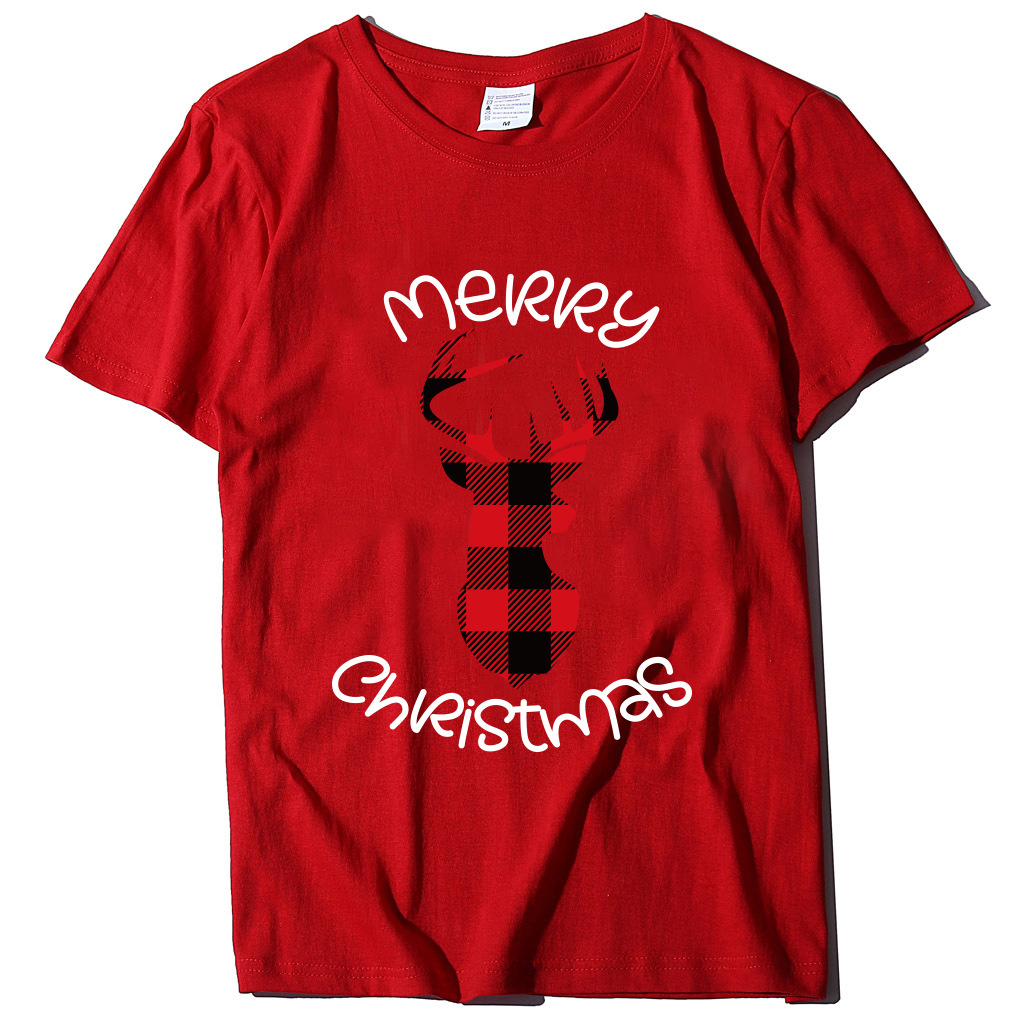 Unisex Fashion Christmas Print Tee Various Colors with Customizable Personalized Designs