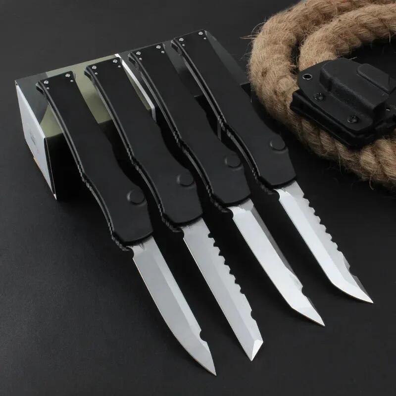 UDAL 4Models VI-Custom Fixed Blade Knives 4.33 Elmax Blade, Black Aluminum Alloy+ABS Handles