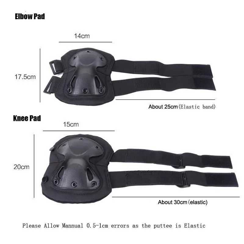 Tactical Knee Pad Support Elbow Protector CS Military Army Airsoft Outdoor Sport Hunting Kneepad Safe Gear Protective Knees PadsW251024