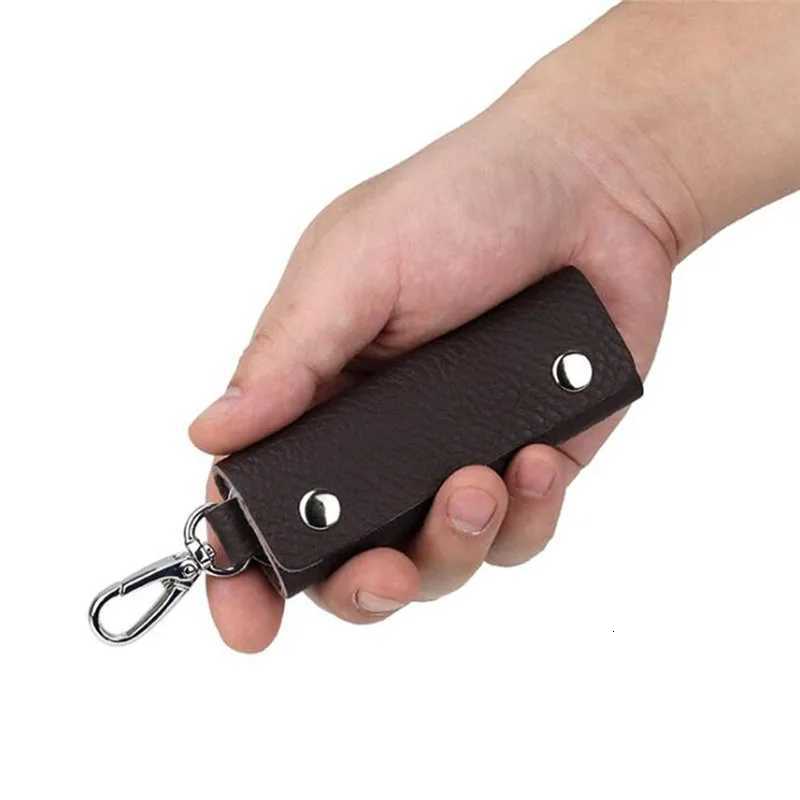 Mens Business Leather Key Case Waist Hanging Key Chain Household Large Capacity Female Fashion Multifunction Car Lock Key Bag Z251023