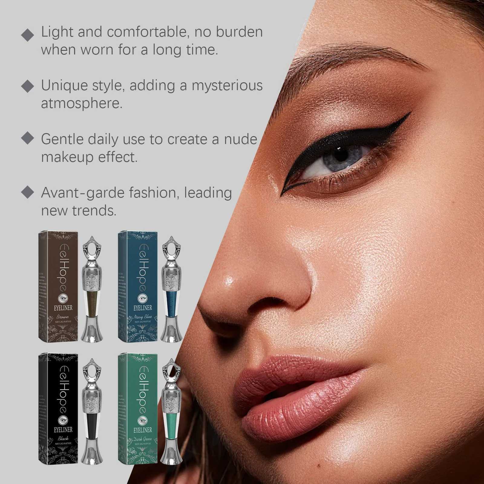 Eelhope 2g Colorful Makeup Eyeliner Travel Size Lasting Waterproof No Smudge Makeup Smooth Matte Beauty Eyeline Eye Shadow PenL251024