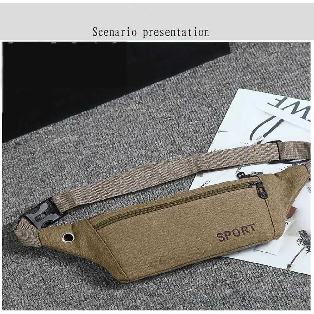 New Fashion WomenMen Waist Packs MultiPockets Fanny Pack Pouch Hip Purse Satchel Canvas Belt Bags Casual WalletL251024