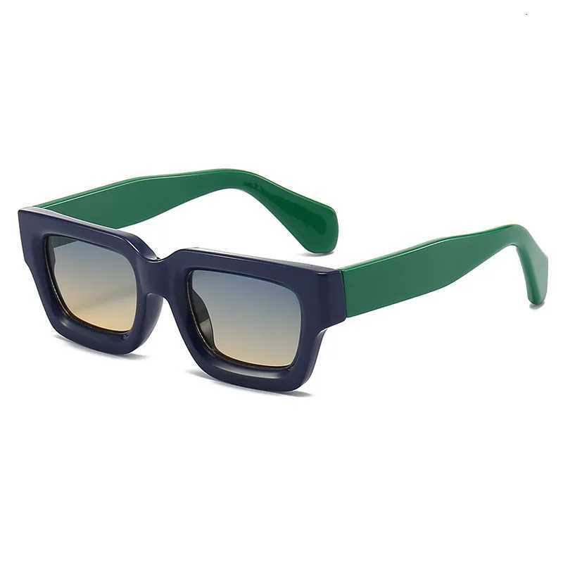 Trendy Small Thick Frame Square Sunglasses Men Women Ins Hot Brand Designer Sun Glasses Outdoor Shopping Beach UV400 HipsterT251024