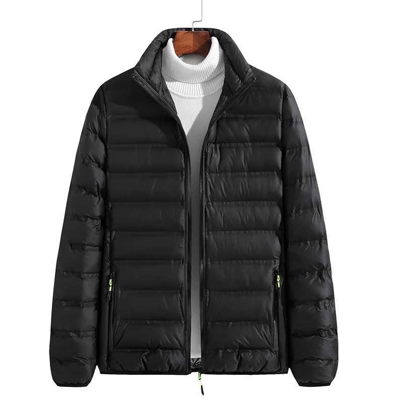Fashion Solid Color Cotton Jacket for Men Outdoor Stand Collar Windproof Parkas Daily Winter Warm Men Windbreaker High Quality Z251024
