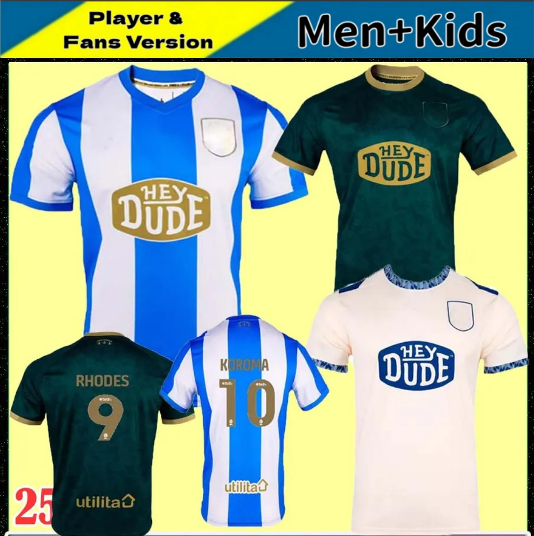 4XL 25 26 Huddersfield Town Soccer Jerseys 2025 2026 Home Away 3RD Fans Version WILES KOROMA MARSHALL TAYLOR 22 EVANS Men Football Jersey Shirts