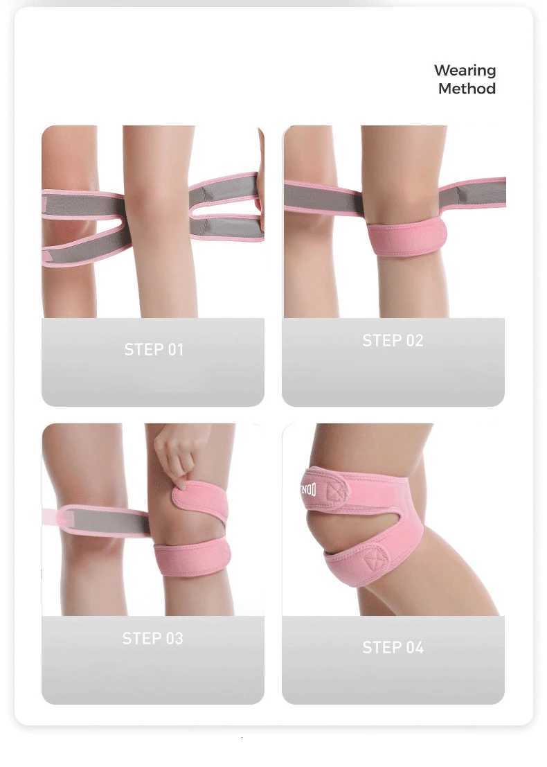 1pc Sports Silicone Patella Pressurized Meniscus Patella Running Mountaineering Breathable Basketball Knee Pads Knee PadsW251024