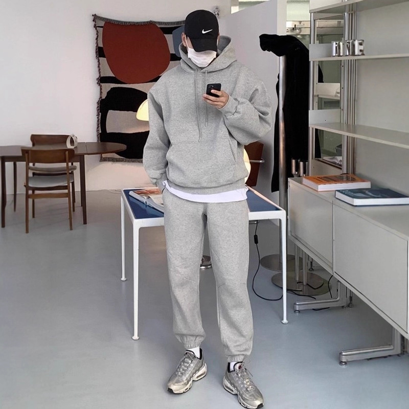 Street Style Cool Sports Suit for Men and Women, Autumn and Winter designer hoodie jacket tracksuit men polo veste coat Simple Loose Thickened Fleece 