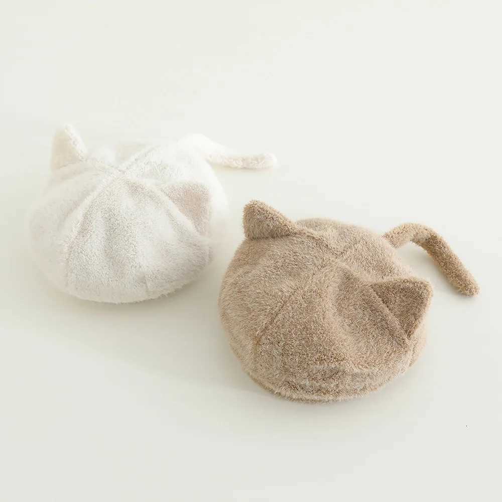 Cute Cartoon Cat Baby Boys Hats Soft Warm Knitted Beanies For Toddler Children Kids Girls Autumn Winter Caps Headwraps HeadwearL251024
