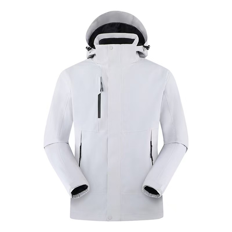 Unisex 3-in-1 Windbreaker Jacket Multiple Colors Available Outdoor Windproof & Warm Detachable Outer Layer