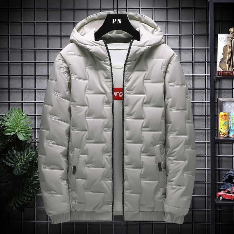 New Winter Mens Padded Hooded Parkas Warm Clothes Trendy Down Cotton Padded Jackets Loose Coats Thickened Warm Bread Jackets Z251024