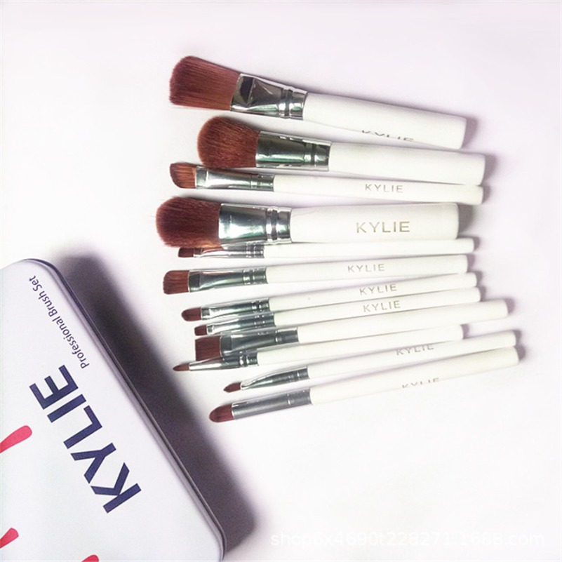 M MC Naked 3 kylie jenney Professional 12 PCS Makeup Brush Cosmetic Facial Makeup Brush Tools Makeup Brushes Set Kit With Retail Box