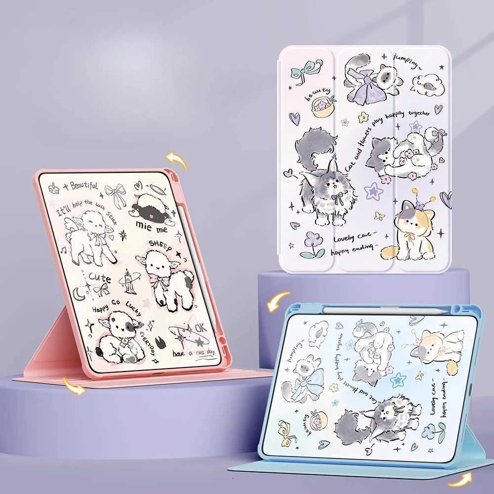 For iPad Case ipad A16 11in Air3 4 5 Mini 6 7 Tablet Cover Funda Ipad Pro 4 5 6 10th 11th Gen Rotating Anti Fall Protective caseXJ251024