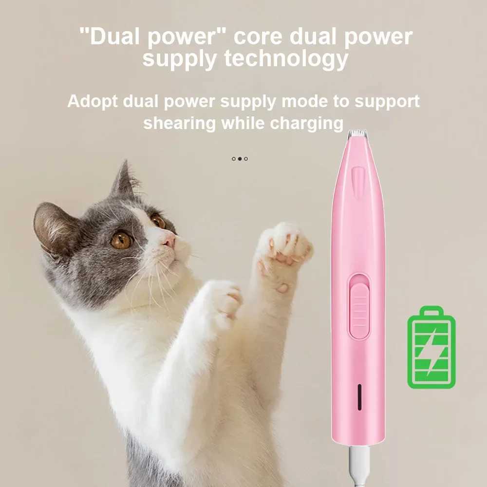 Dog Hair Trimmer Electric Dog Cutter Professional Pet Foot Hair Trimmer Cat Grooming Hairdresser Scissors Butt Ear Pedicator Z20251024