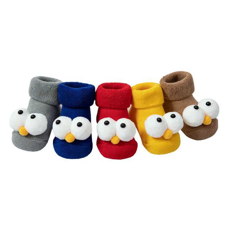 2021 New winter cartoon big eyes baby socks floor nonslip toddler baby foot socks J251024