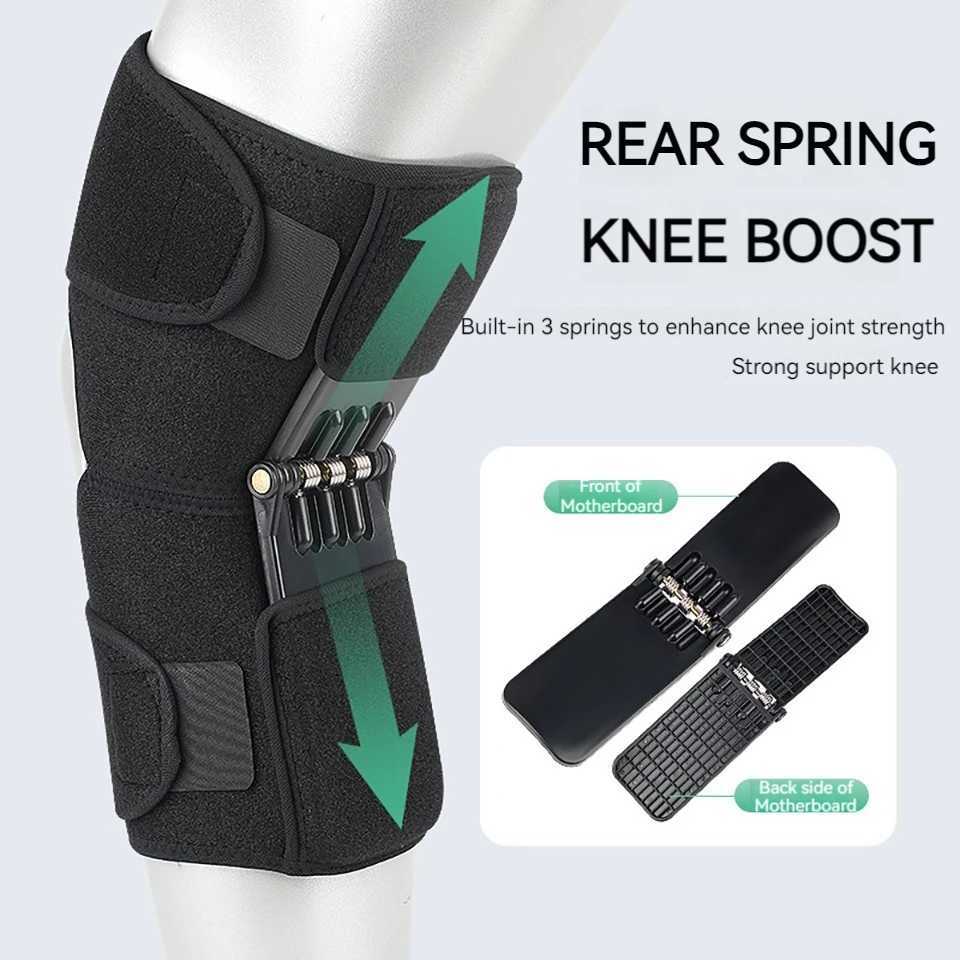 GOBYGO 1Pcs Adjustable Knee Booster Knee Brace For Patella Immobilization Squatting Knee Protector Outdoor Mountaineering UnisexW251024