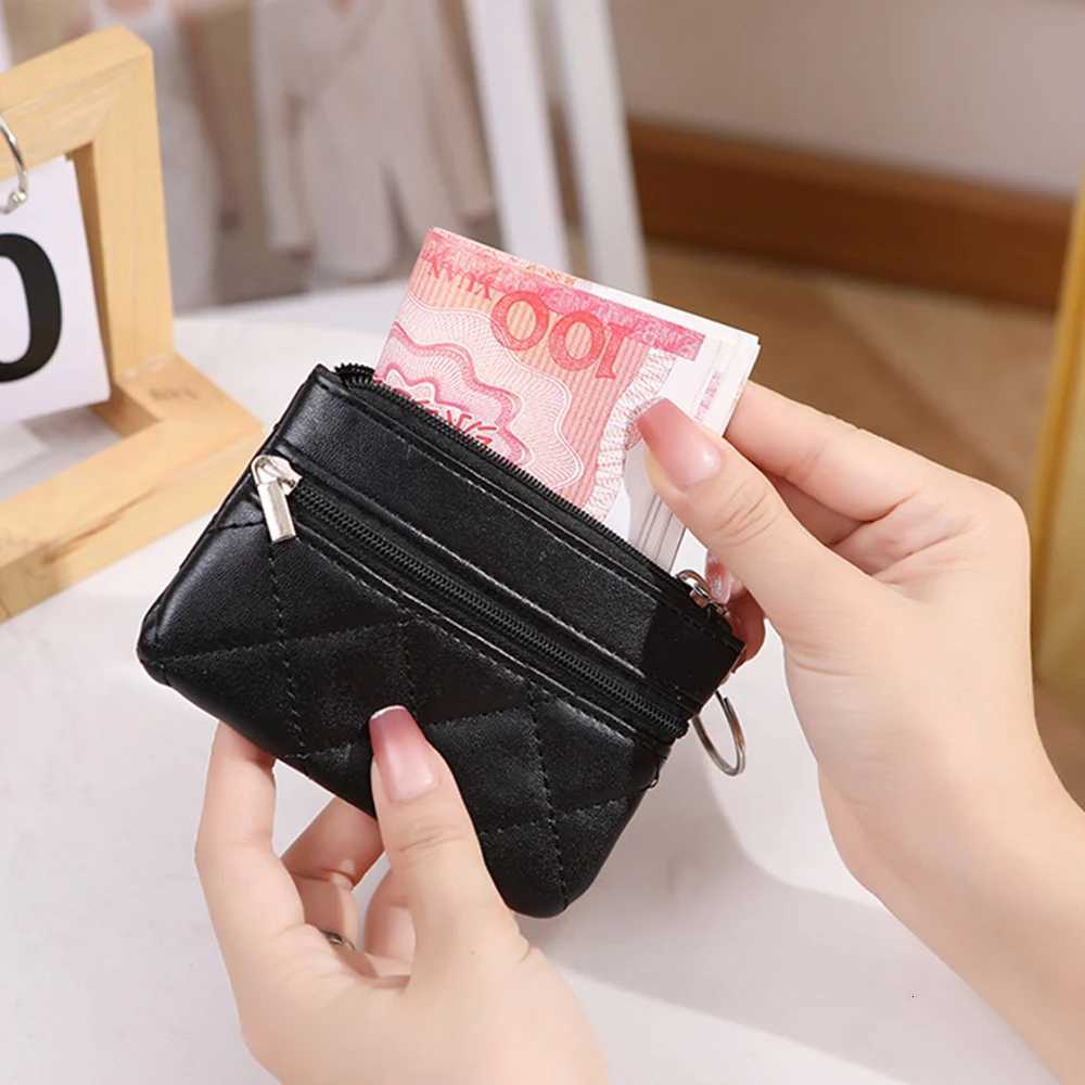 Mini Layer Coin Purse Men Small Wallet Change Purses Zipper Money Bags Candy Wallets PU Key Holder Z251023