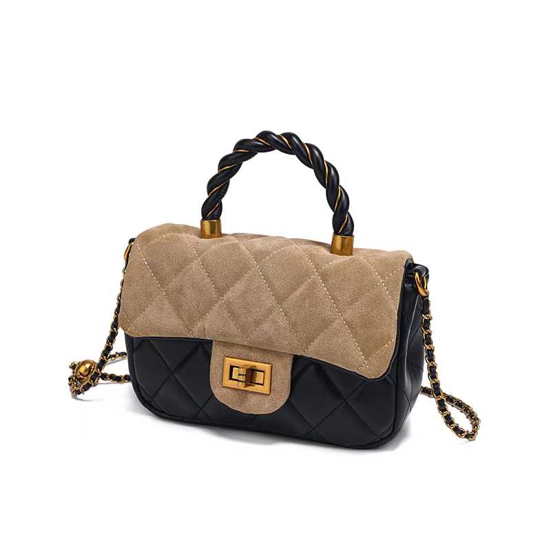 COCIO designer bag 2025 genuine leather new winter trendy and versatile leopard print diamond grid large capacity commuting tote bag for woman khaki b