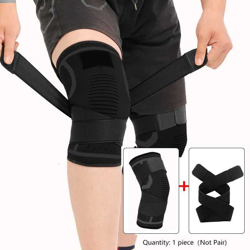 1 Piece Knee Pad Nylon Sport Knee brace Running Fitness Weightlifting Cycling Basketball Outdoor Knee Joint CompressionW251024
