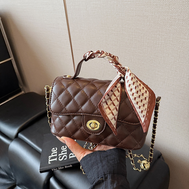 Luxury Brand Designer Bag Quilted Embroidery Small Bag For Women 2025 New Fashion Versatile Chain Crossbody Bag Exquisite Super Popular Handheld Small