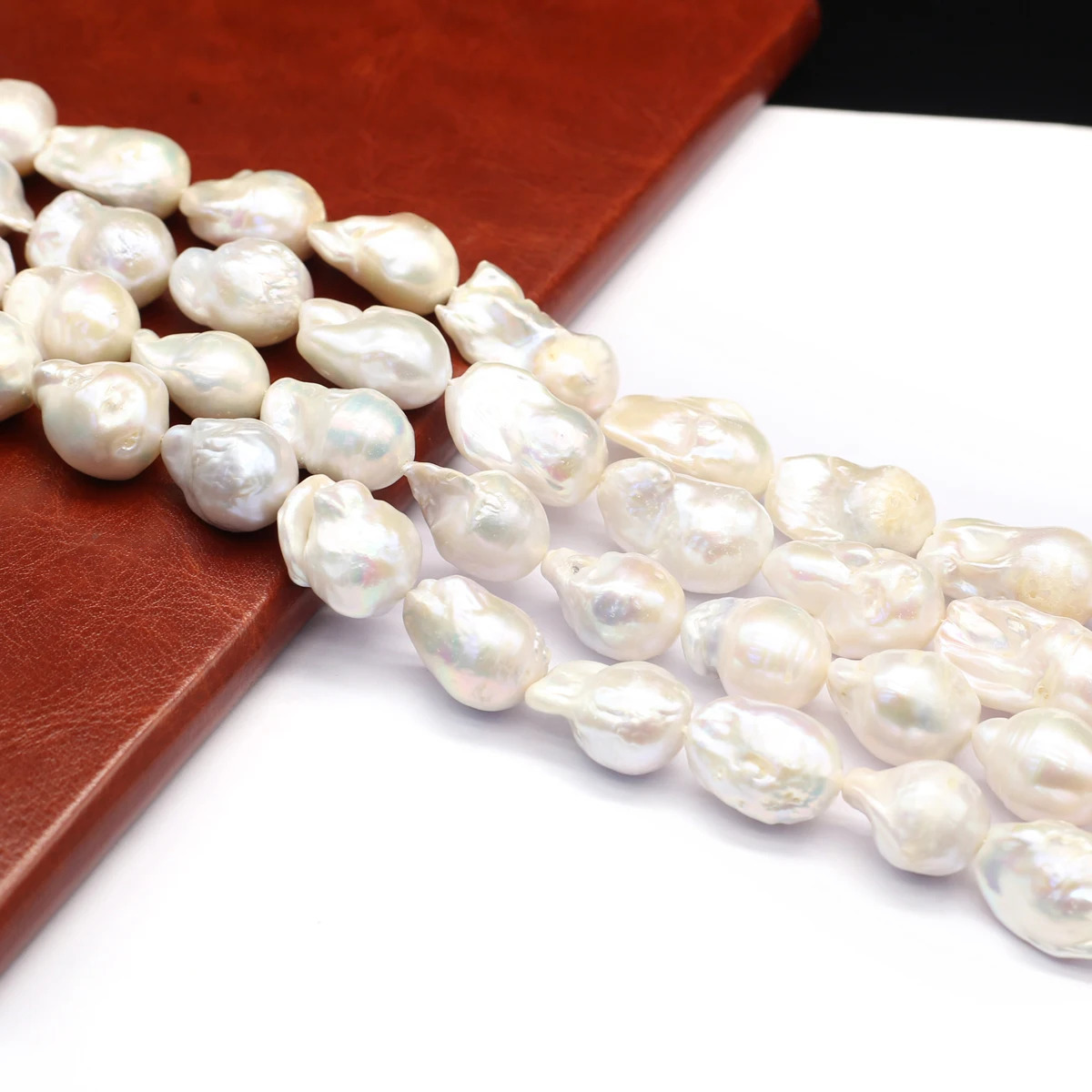 13x10mm 5A Natural Freshwater White 100 Pearl Baroque Irregular Shape Bead Gift Jewelry Make DIY Necklace Bracelet Accessories 251016