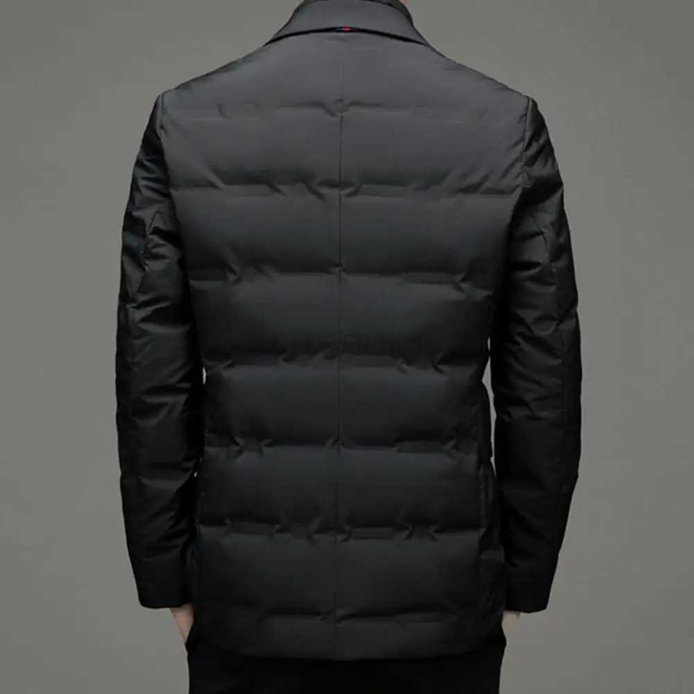 Down Jacket Mens Business Casual Suit White Duck Down Coats with Removable Inner Mens Winter Jacket Z251024