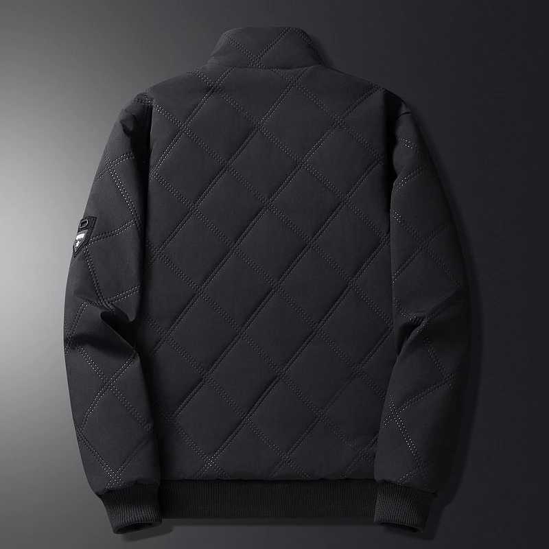 Winter Men Fleece Warm Padded Jacket Men Stand Collar Thermal Parkas Men Cotton Thicken Windbreaker Jacket Men Clothing Z251024