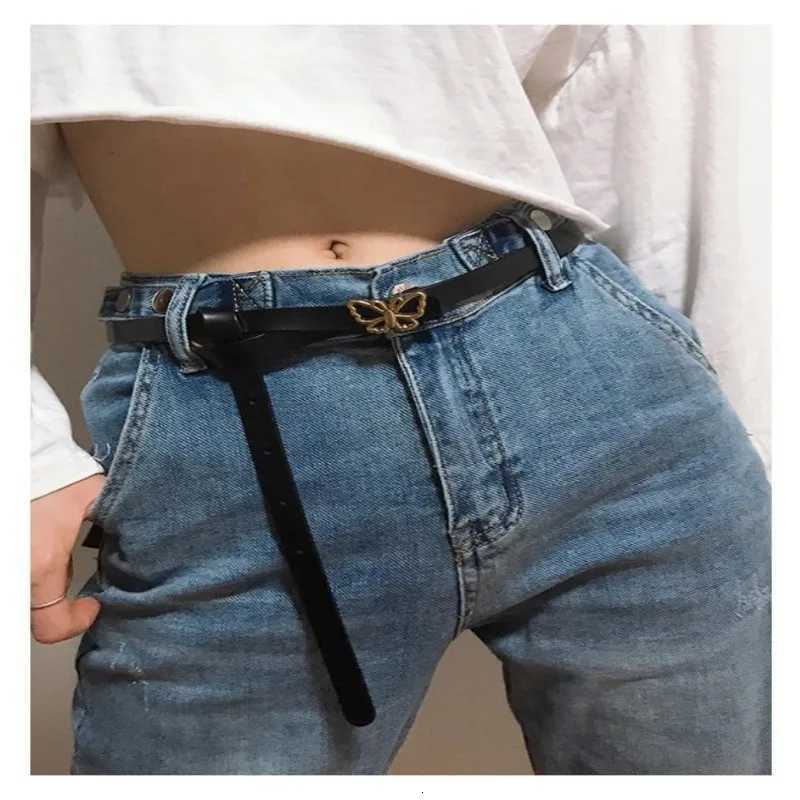 A small waist belt with a butterfly buckle suitable for dresses shirts and jeans Its a new summer style that cinches the wai W251024