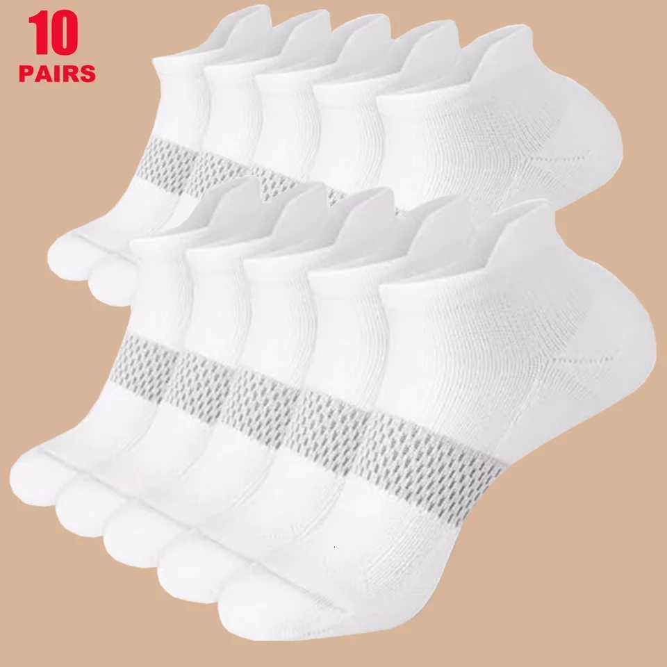 Womens Mesh Breathable Ankle Socks 5 Pairs Pastel Multicolor with Subtle Floral Print Y251024
