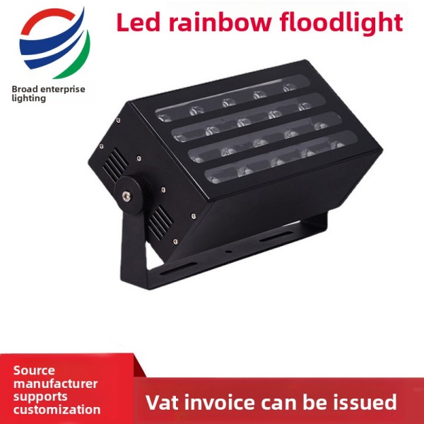 LED Wall Wash Light, RGBW Color Changing Flood Light with Adjustable Bracket, Waterproof Outdoor/Indoor Stage Lighting for Landscape, Building, Event 