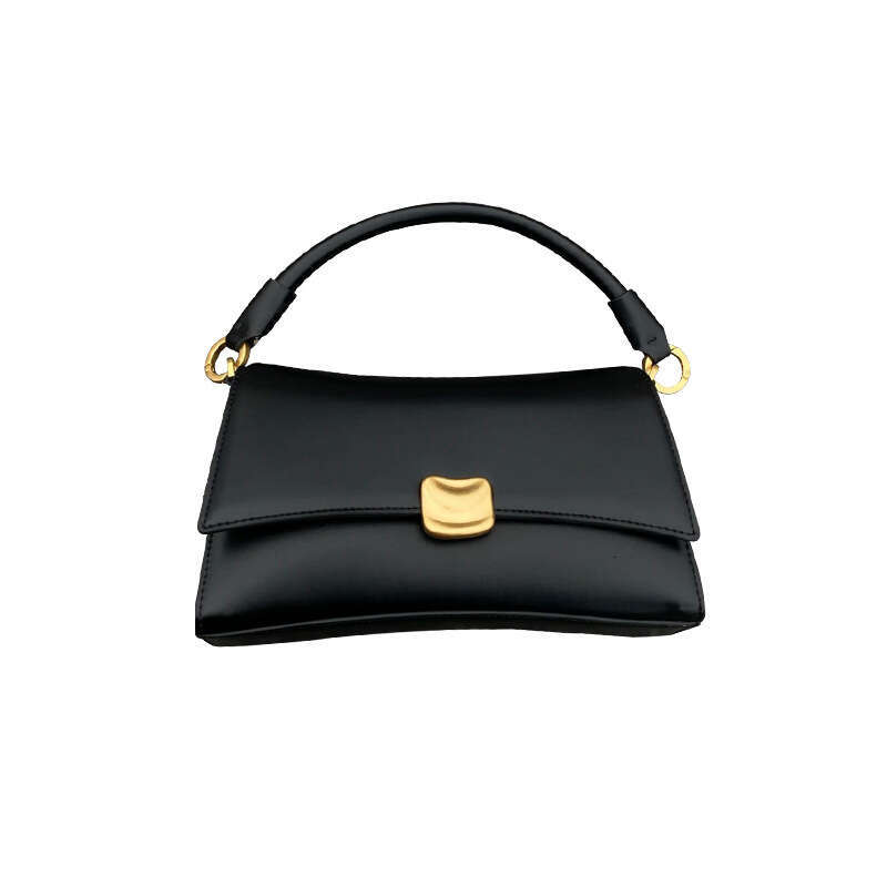 Black Underarm Baguette for Women 2025 New High-Quality Niche Handbag Trending Crossbody Bag Winter