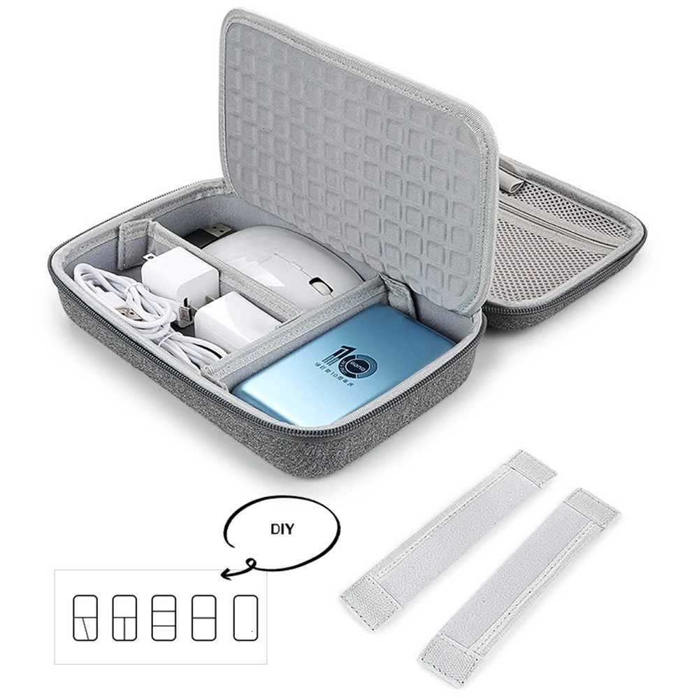 Large Capacity Travel Electronics Accessories Organizer Tablet Hard Disk Cable Portable Storage Bag EVA Duricrust AirbagT251024