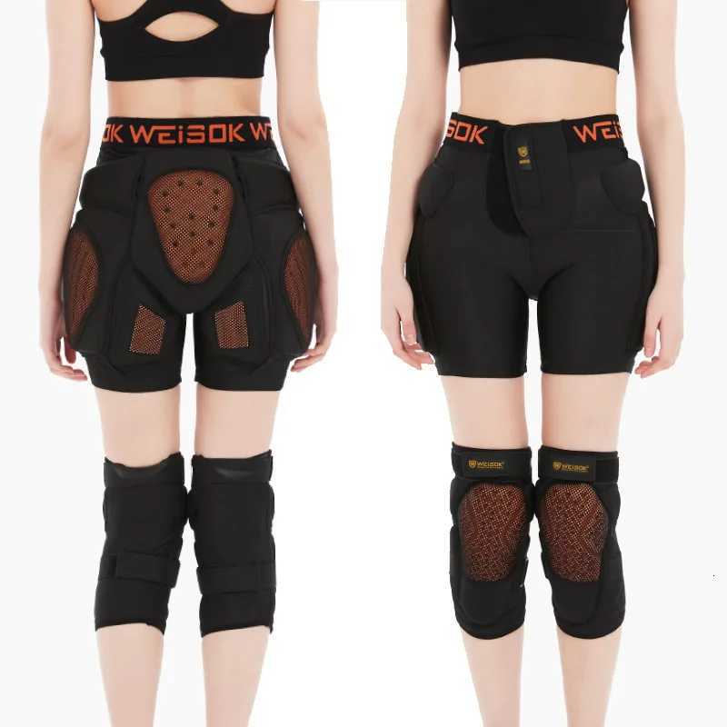 Ski Protective Gear Builtin Hip Knee Protection Set Single Board Double Board Anti Fall Butt Pad Adult Men Women EquipmentW251024