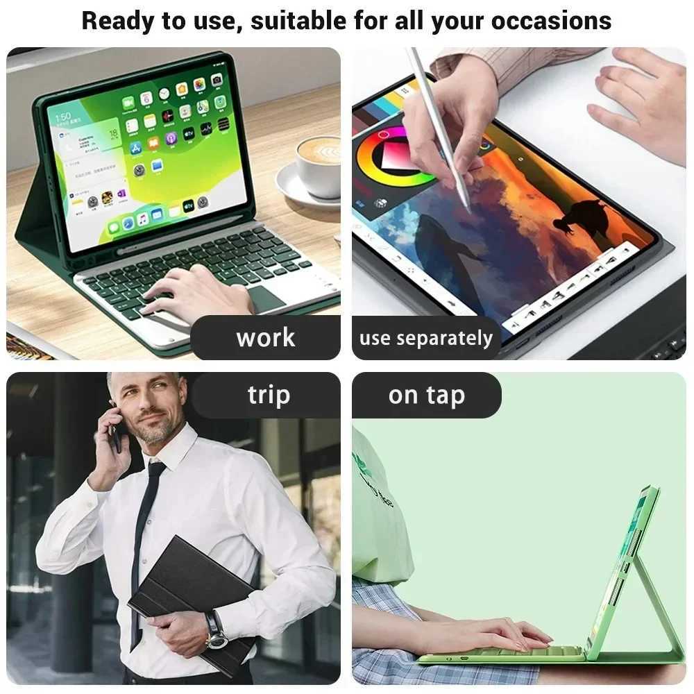 Tablets keyboard Case For iPad 11th A16 2025 Case 102 7th 8th Cover For iPad Air 11 2025 Pro 11 10th Air 54 Air 13 2024 FundaXJ251024