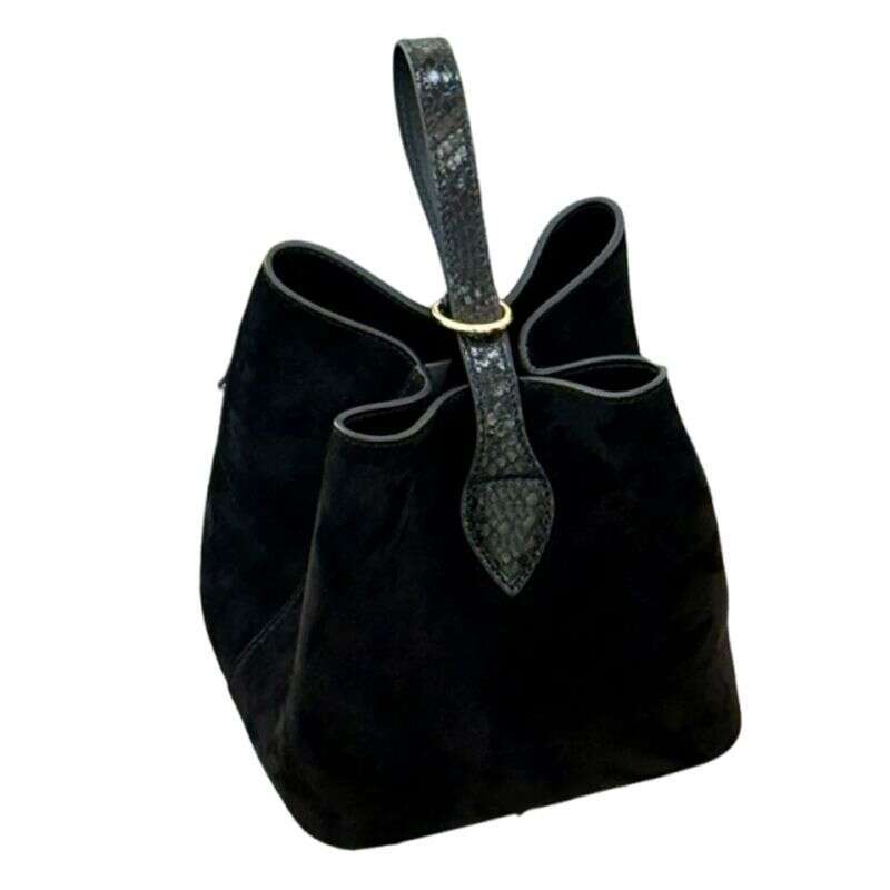 Designer Bag Tote Bag Shoulder Bag Black Light Luxury Niche Bucket Bag For Women 2025 High-Value Versatile Commuter Handbag Autumn