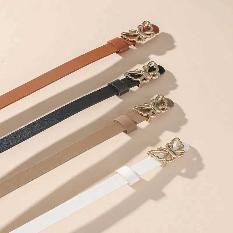 A small waist belt with a butterfly buckle suitable for dresses shirts and jeans Its a new summer style that cinches the wai W251024