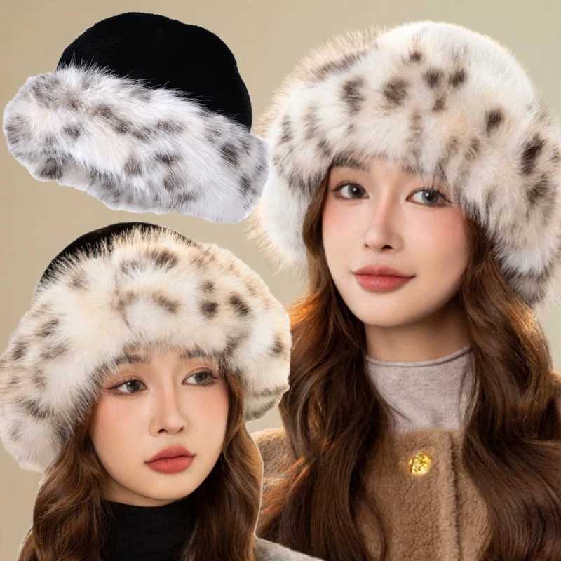 Warm Winter Plush Mongolian Hat Women Fur Bucket Cap Riding Thicken Fluffy Brimless Comfortable Fashion Outdoor Casual Soft HatL251024