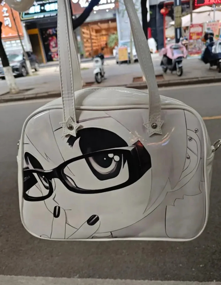 Y2k Aesthetic Harajuku Kawaii Shoulder Bags Japanese Cartoon Cute Girls Printing Handbags All Match Sweet Underarm Bag Fashion 251023