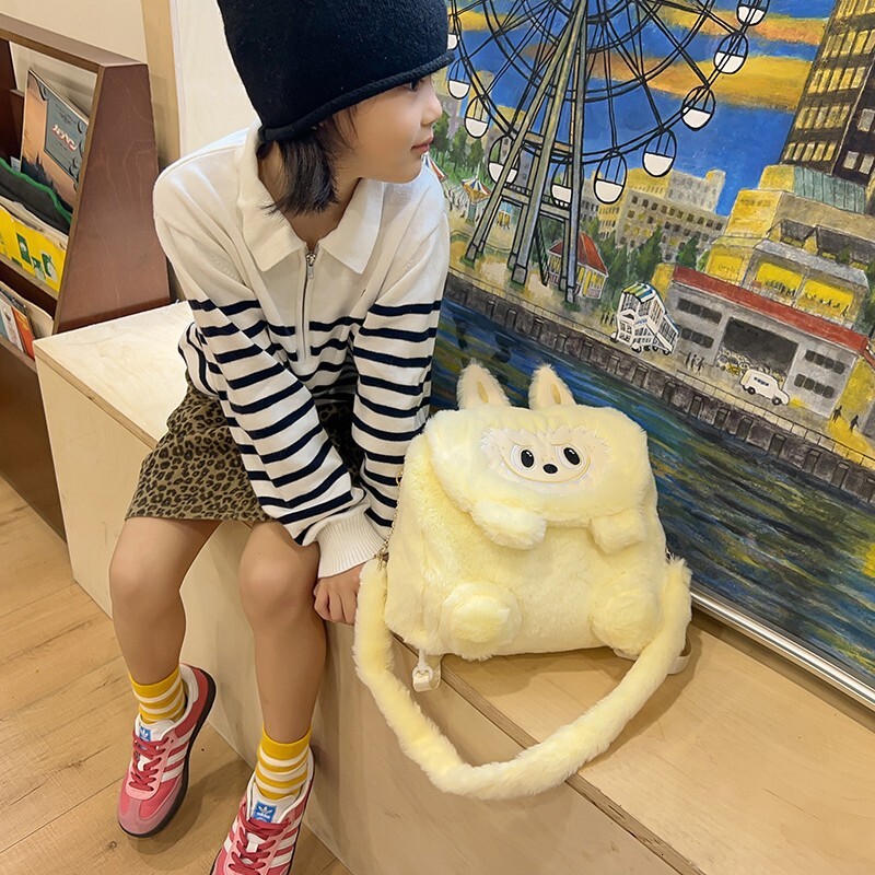 New Cartoon Fashion Cute Children's Mini Backpack Plush Cute Girl Designer Backpack Boy Cute Single Shoulder Crossbody Bag