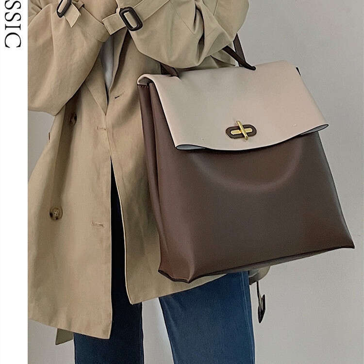Niche Design High End Leather For Women Korean Style Large Capacity Travel Backpack Trendy High Quality High Quality