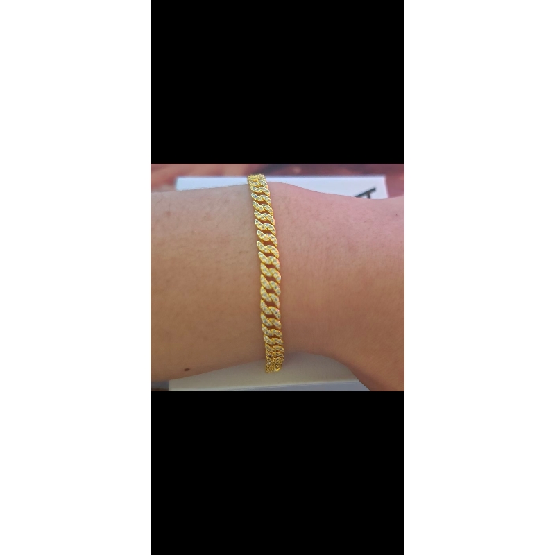 Charm Full Diamond Watch Men's and Women's Universal Love CZ Tennis Bracelet H260202