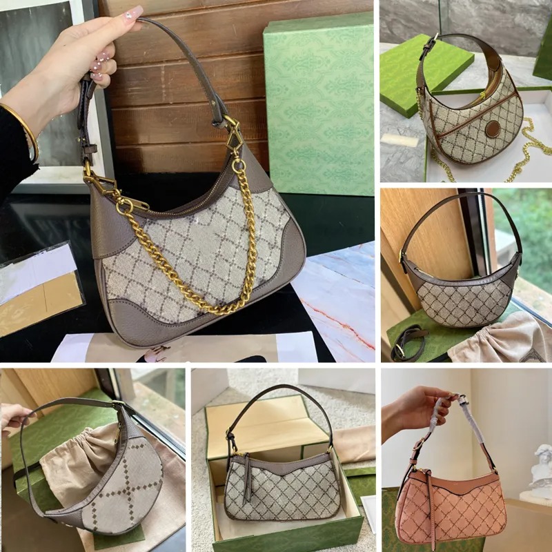 Designers Women Shoulder bag Classic Handbag Fashion Leather Canvas Baguette bag Luxury Crossbody bags for women