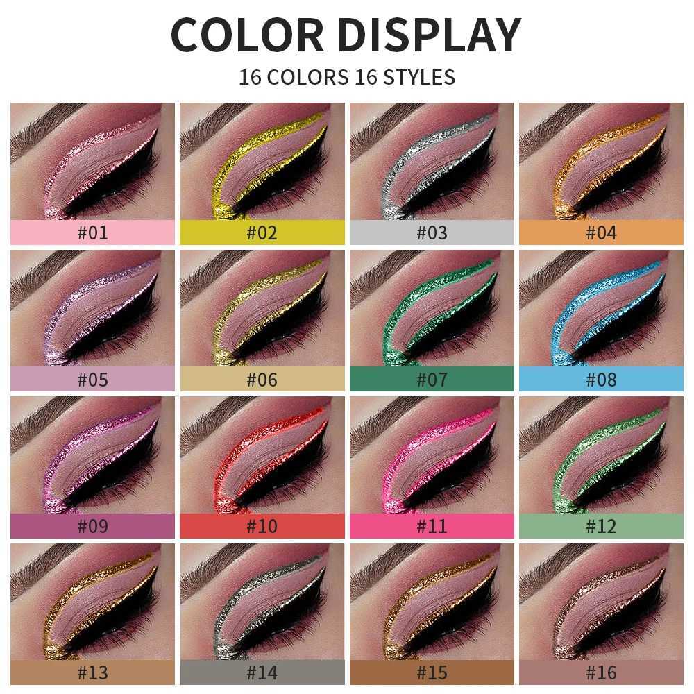 Glitter Eyeliner Vibrant Waterproof LongLasting for Flawless Eye Makeup Diamond Shiny Silver Rose Gold Eyeliner Beauty CosmeticL251024