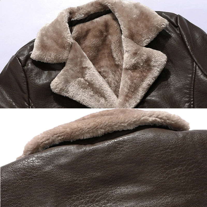 Leather Jacket Men Soft PU Jackets Male Business Casual Coats Man Jaqueta Masculinas Inverno Couro Large Size 4XL 251015