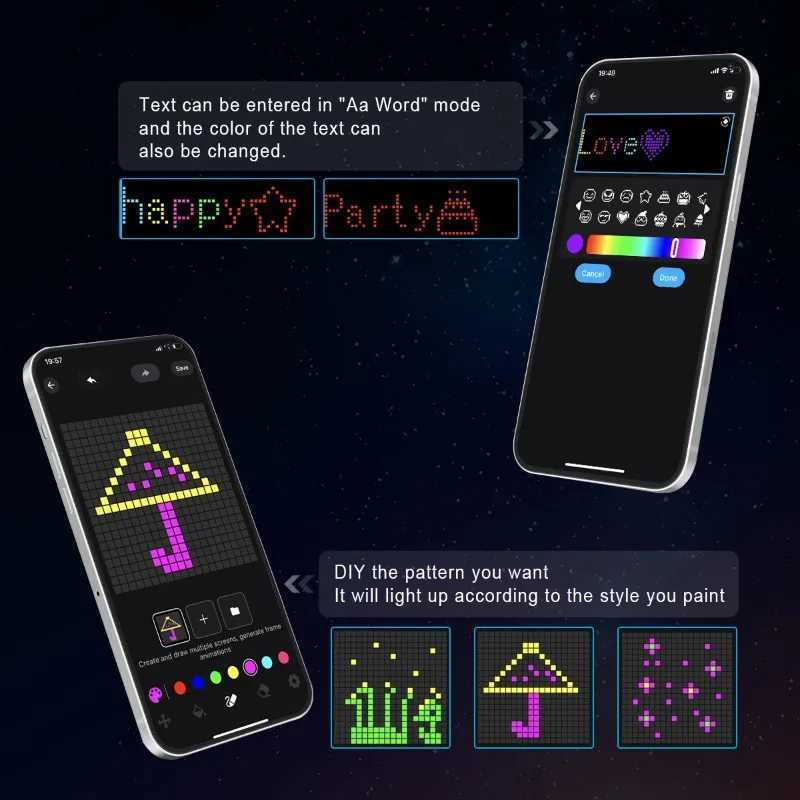 99Ft Smart Curtain Lights 400 LEDs String Light Garland Curtain Lights DIY Color Music Sync Window Lighting for Christmas Decor Z251024