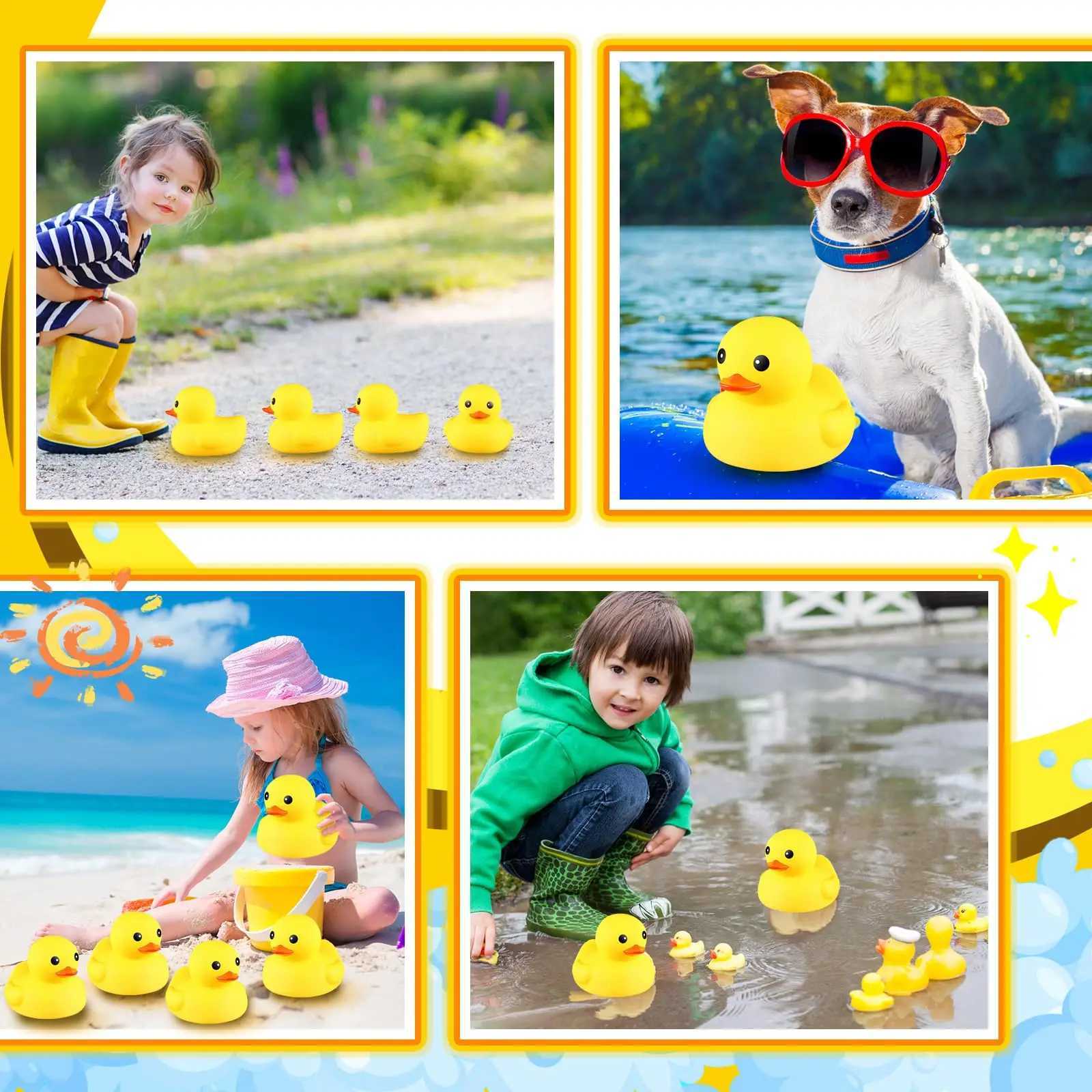 689 Inch Giant Rubber Duck Big Rubber Duck Large Duckling Bath Toy with Squeaky Sound for Summer Baby Shower Birthday Party J251023