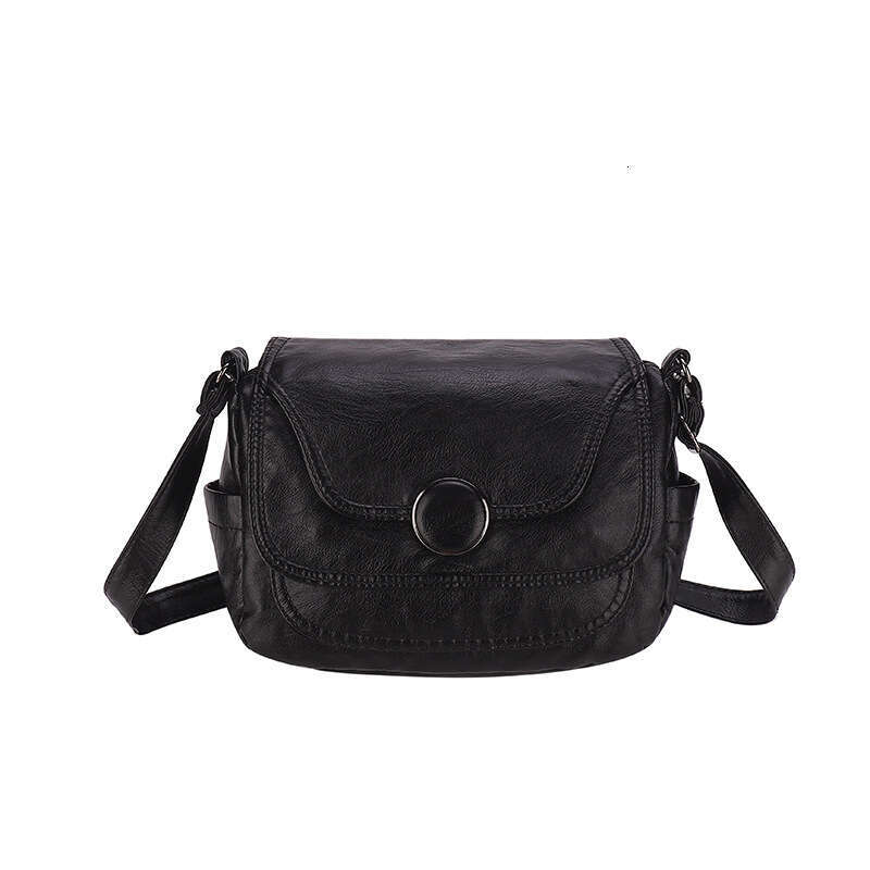 Washed Versatile 2025 Autumn Winter Soft Leather Women's Crossbody Large Capacity Small Square Shoulder Bag