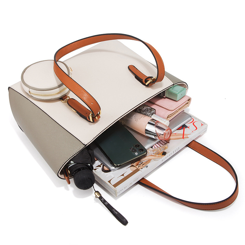 New fashionable luxury handbag large capacity mother daughter three in one handheld minimalist designer bag new women's crossbody bag